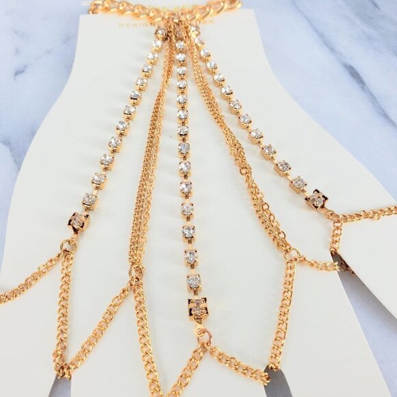 Festival Gypsy Hand‎ Chain Crystal Bracelet - Picture 3 of 6